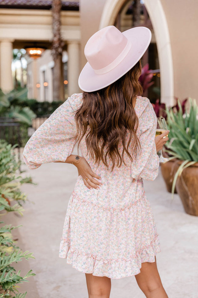 Running Through Gardens Pastel Floral Dress