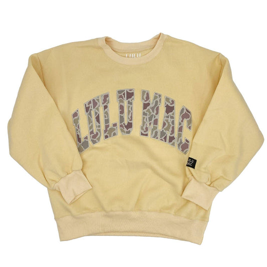 Butter Yellow LuLu Mac Embroidered Sweatshirt