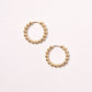 14K Gold-Dipped Ball Hoop Earring