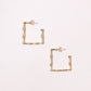 14K Gold-Dipped Square Hoop Earring