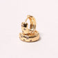 14K Gold-Dipped Stone Hoop Earring