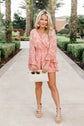 I Keep Hoping Coral Floral Multi Romper