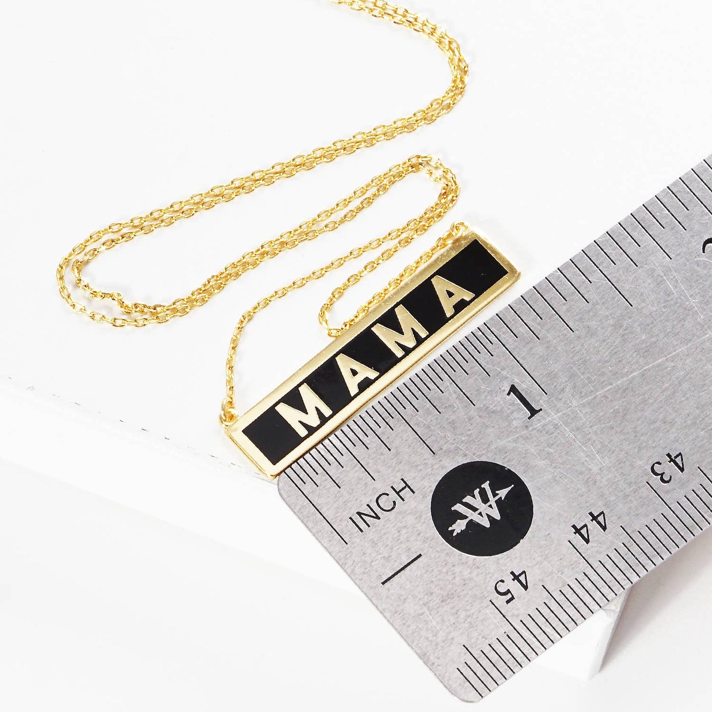 Gold-Dipped MAMA Pendant Necklace