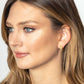 14K Gold-Dipped Stone Hoop Earring