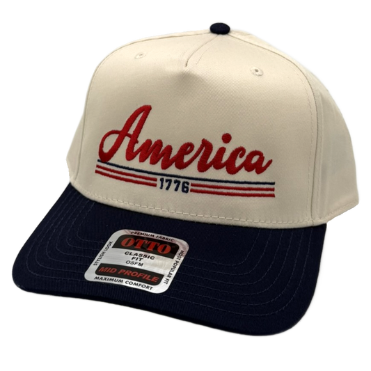 America 1776 Navy/Cream Hat (Unisex)