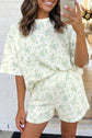 Hydrangea Oversized Tee and Shorts Set