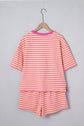 Pink/Yellow striped set (2pcs)