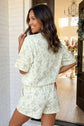 Hydrangea Oversized Tee and Shorts Set
