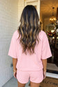 Pink Mock Neck Set 2pcs