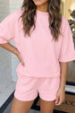 Pink Mock Neck Set 2pcs