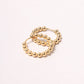 14K Gold-Dipped Ball Hoop Earring