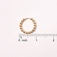 14K Gold-Dipped Ball Hoop Earring