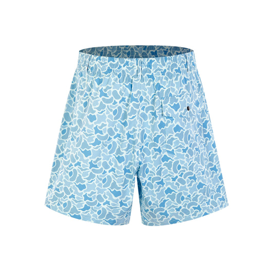 Coastal Blue Old School Camo Shorts